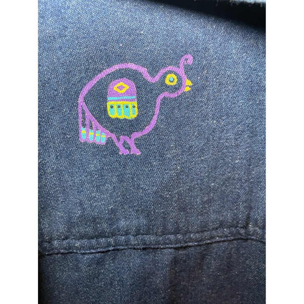 Vintage Art to Wear Kokopelli Native Inspired Eclectic Overshirt Statement Piece - Picture 5 of 14